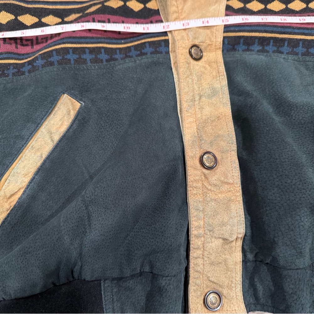 Vintage Aztec Pattern Jacket with Sherpa Lining XL - Picture 5 of 13
